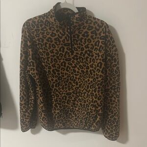 No Boundaries Leopard Print Sweatshirt